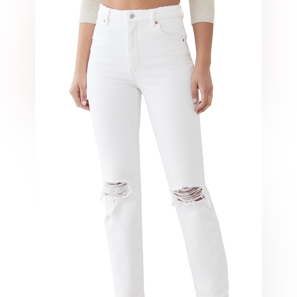 Authentic Agolde white skinny ripped jeans in size 25🤍